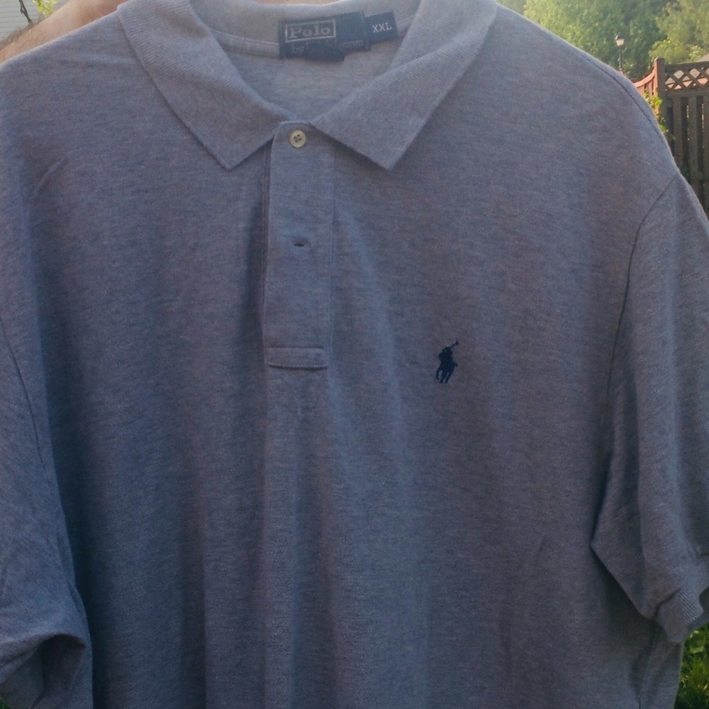 Gray classic Ralph Lauren Polo shirt